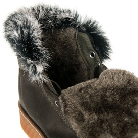 Bottes Creepers Avec Fourrure vert 1