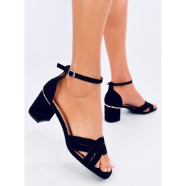 Sandales à talons hauts femme Noir le noir 3