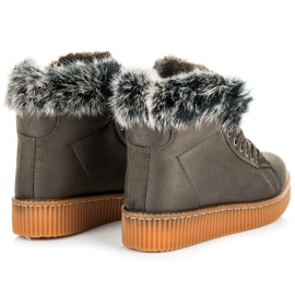 Bottes Creepers Avec Fourrure vert 4