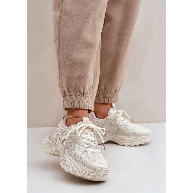Chaussures de sport Wipe 8952 Beige doré 1