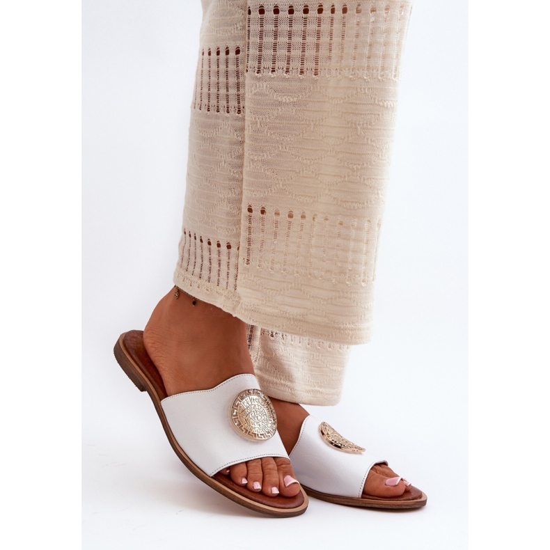 Sandale Tongs Modèle Zazoo 2938 Blanc blanche 1