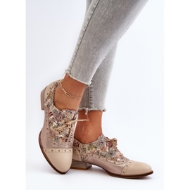 Chaussures Femme En Cuir Maciejka 06408-04 Beige 1