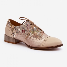 Chaussures Femme En Cuir Maciejka 06408-04 Beige 2
