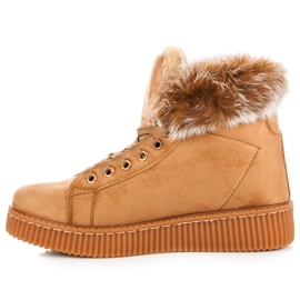 Bottes Creepers Avec Fourrure brun 3