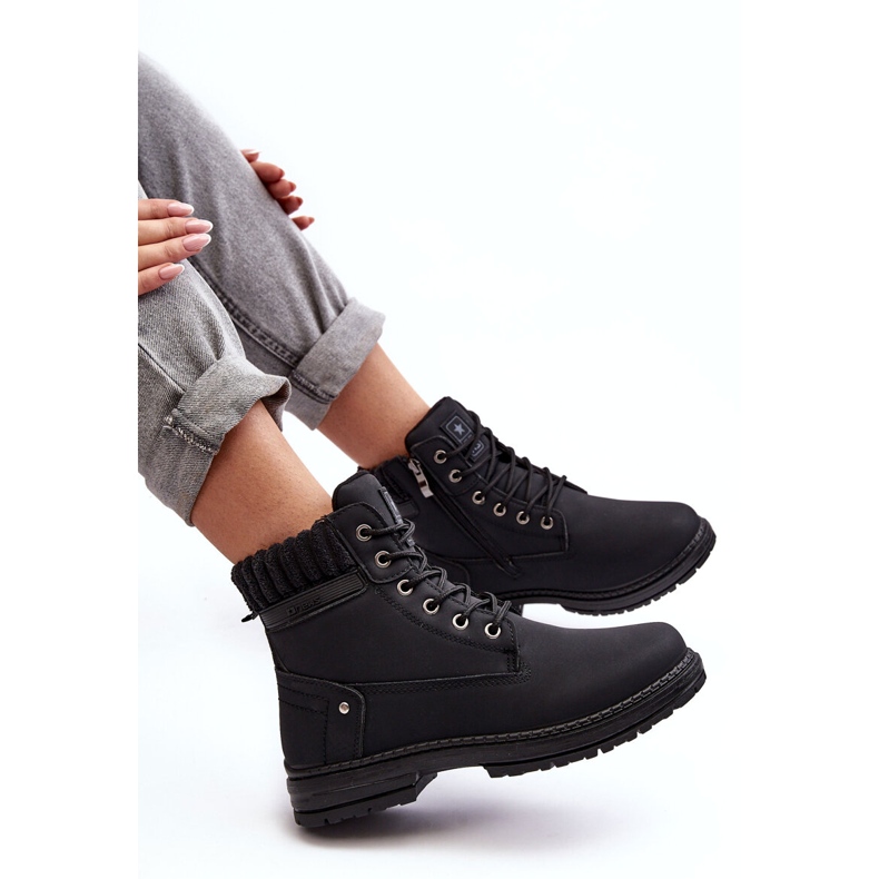 News Trappeurs Isolés En Cuir Pour Femme Noir le noir 5