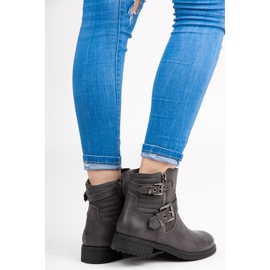 Bottes de travail à boucles gris 1 Bottes de travail à boucles gris 1