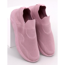 Chaussures de sport chaussettes roses 1