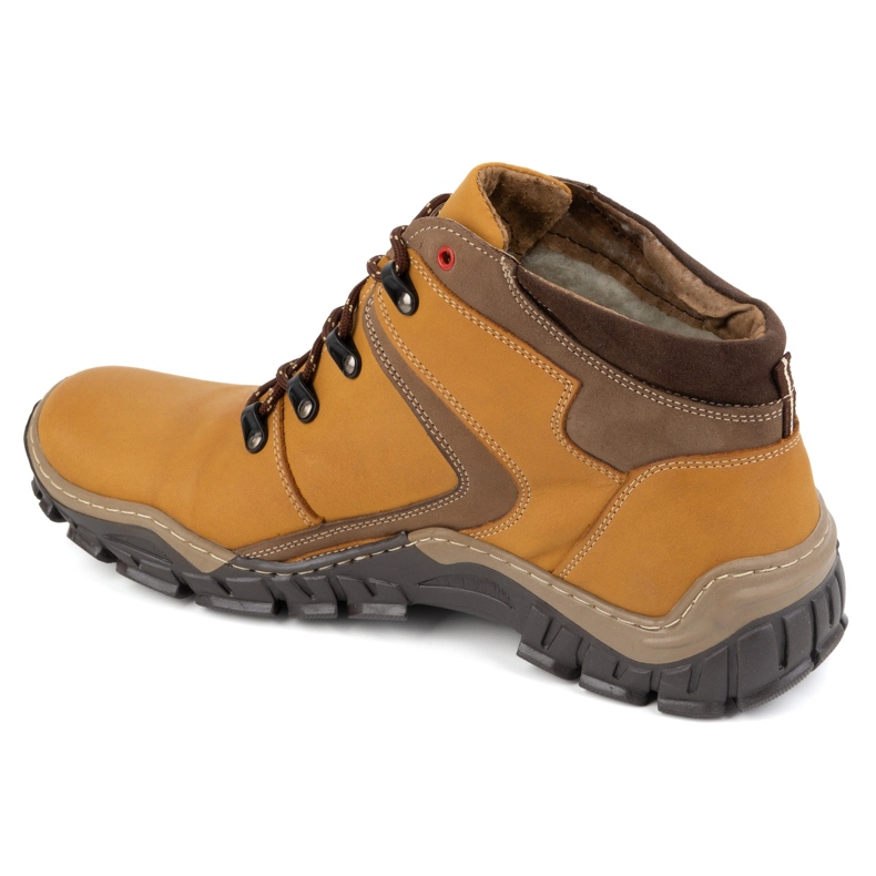 Olivier Chaussures d'hiver pour hommes 129 Jaune 1