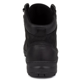 Olivier Chaussures d'hiver en cuir pour hommes 7148DT, noires 1