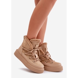 Bottes de neige Tamidra beige foncé sur la plateforme 2 Bottes de neige Tamidra beige foncé sur la plateforme 2