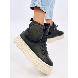 Baskets montantes vertes 1