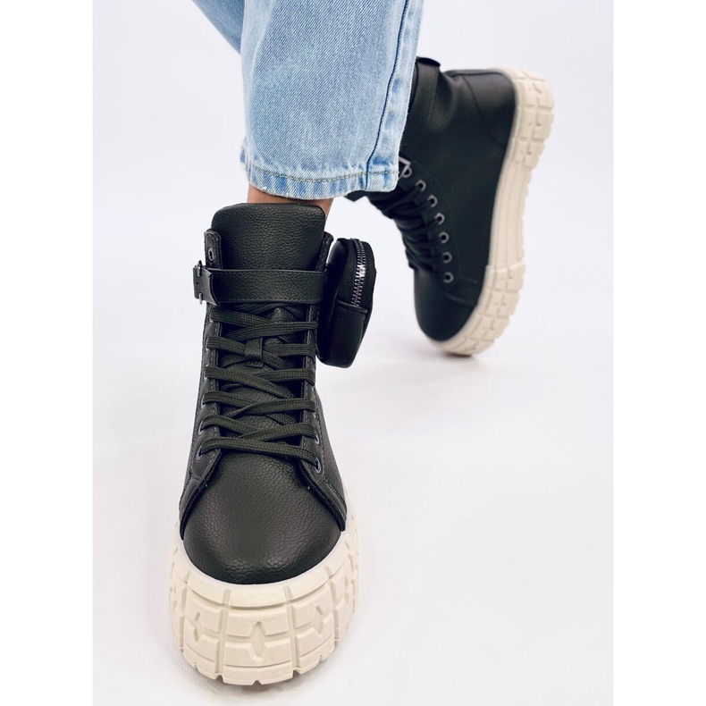 Baskets montantes vertes 2