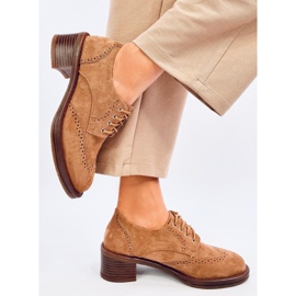 Oxfords Camel High Talons brun 3