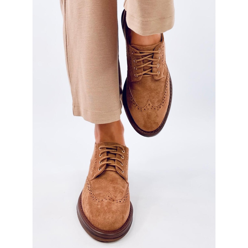 Oxfords Camel High Talons brun 1