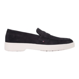 Tommy Hilfiger Mocassins tendance en daim léger FM0FM03963 bleu 10