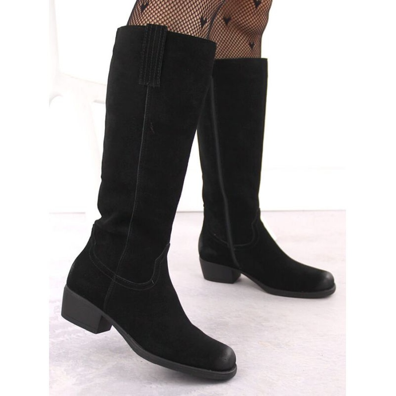 Bottes de cowboy Sergio Leone SK465a Black noir 2