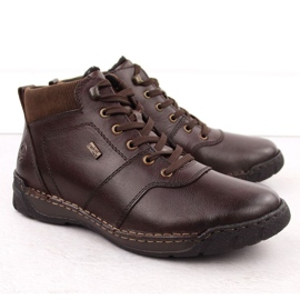 Bottes masculines isolées de laine Rieker RKR747 Brown brun 1