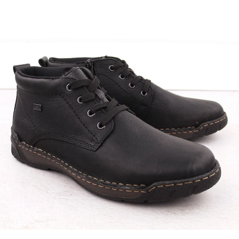 Rieker en cuir isolé pour hommes RKR748 le noir 1
