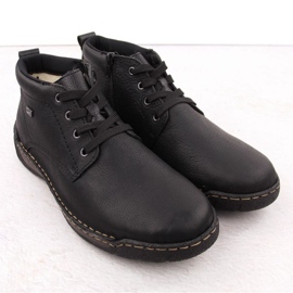 Rieker en cuir isolé pour hommes RKR748 le noir 2