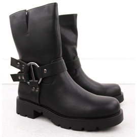 Bottes en cuir pour femmes Potocki isolé 54300 WOL277 Black noir 2