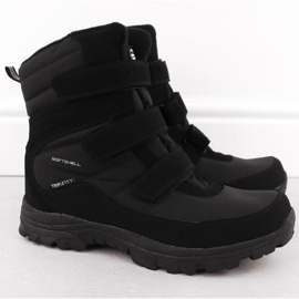 American Club Bottes de neige du club américain avec membrane noire le noir 1