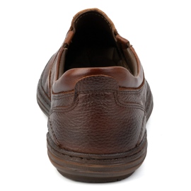 Olivier Chaussures en cuir masculin insérées 7152dt marron brun 1