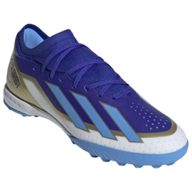 Chaussures Adidas X Crazyfast League Messi Tf ID0718 bleu 2 Chaussures Adidas X Crazyfast League Messi Tf ID0718 bleu 2