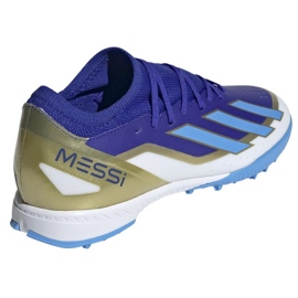 Chaussures Adidas X Crazyfast League Messi Tf ID0718 bleu 3 Chaussures Adidas X Crazyfast League Messi Tf ID0718 bleu 3