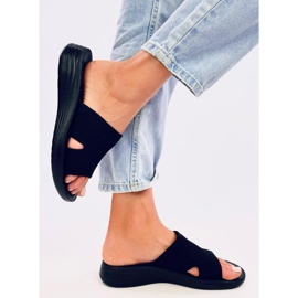 Flip pour femmes -flops Openwork Soft Black le noir 5