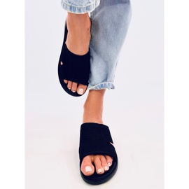 Flip pour femmes -flops Openwork Soft Black le noir 2
