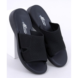 Flip pour femmes -flops Openwork Soft Black le noir 1