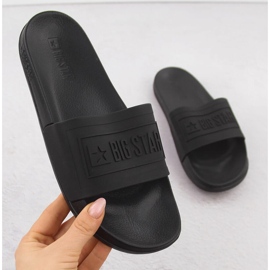 Tongs de sport noires pour femmes Big Star OO274044 1
