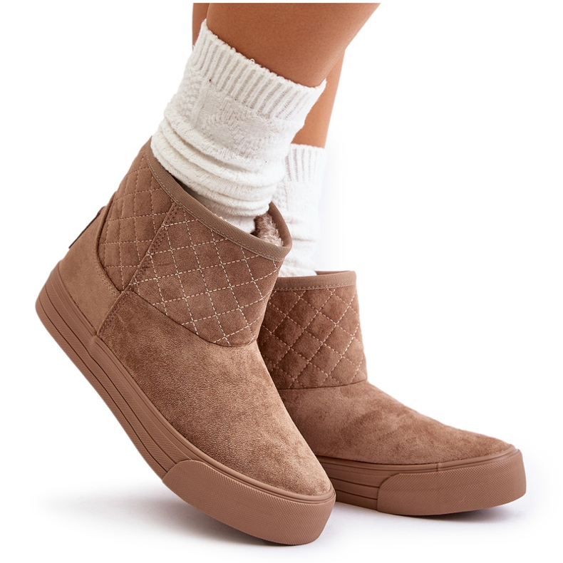 Bottes de neige avec fermeture éclair isolées avec fourrure Big Star OO274A524 Beige 4 Bottes de neige avec fermeture éclair isolées avec fourrure Big Star OO274A524 Beige 4