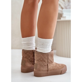 Bottes de neige avec fermeture éclair isolées avec fourrure Big Star OO274A524 Beige 3 Bottes de neige avec fermeture éclair isolées avec fourrure Big Star OO274A524 Beige 3
