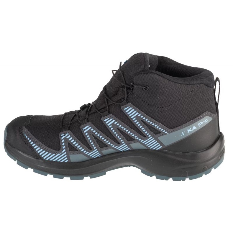 Salomon Xa Pro V8 Mid CSWP 475738 Chaussures noires avec une membrane 1