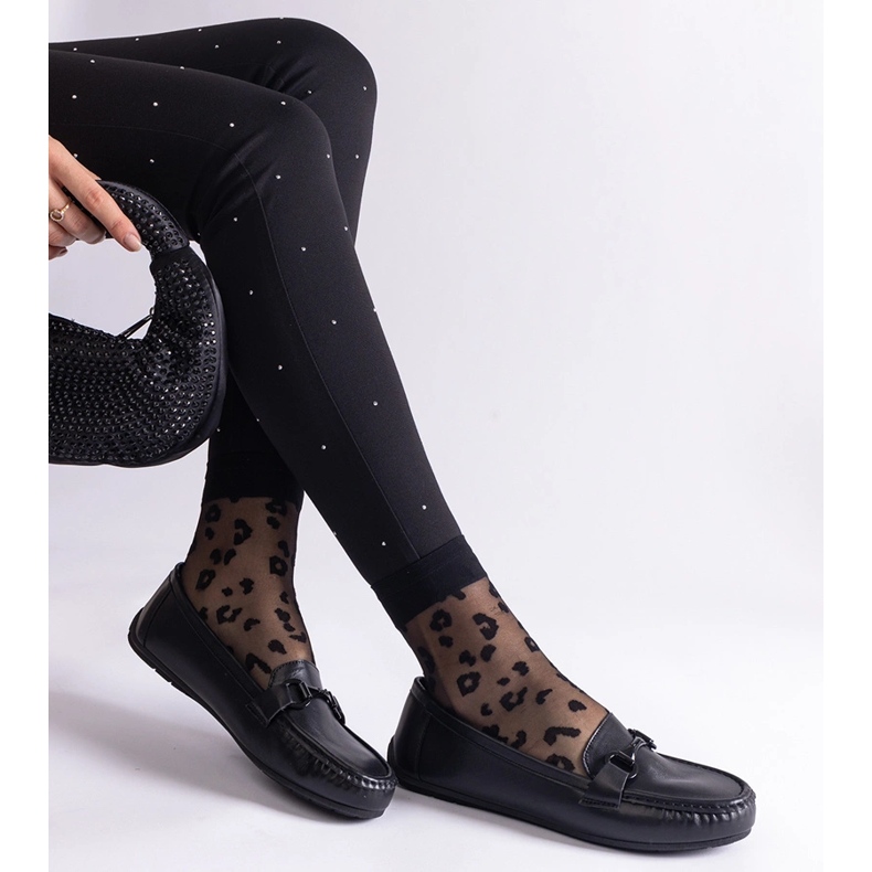 Mocassins classiques noirs en cuir écologique le noir 2 Mocassins classiques noirs en cuir écologique le noir 2