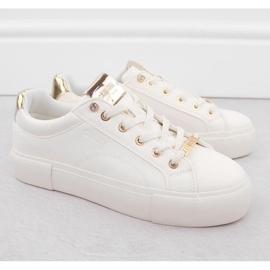 Sneakers de l'éco-cuir féminin Big Star NN274211 White blanc 2