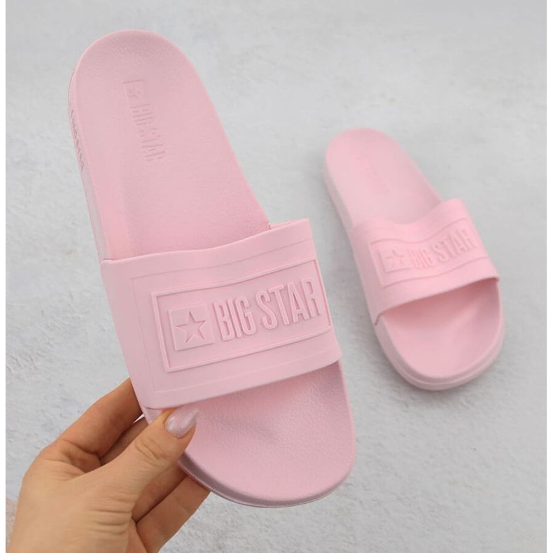 Les tongs pour femmes pour la Big Star OO274036 POOL PINK rose 1 Les tongs pour femmes pour la Big Star OO274036 POOL PINK rose 1