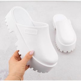 Obstruer sur une semelle massive Big Star NN274015 White blanche 1