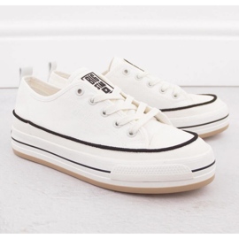 Sneakers sur la plate-forme Big Star White NN274205 blanc 2