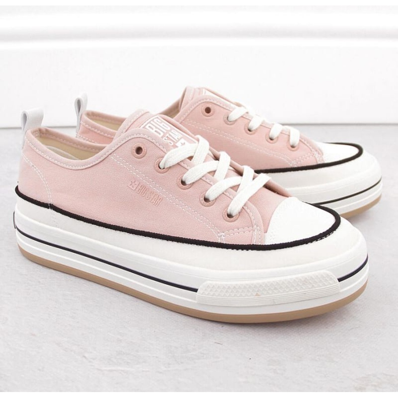 Sneakers sur Pink Big Star NN274207 Pink rose 2