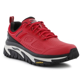 Chaussures Skechers Arch Fit Road Walker Recon 37333-RDBK rouge 1