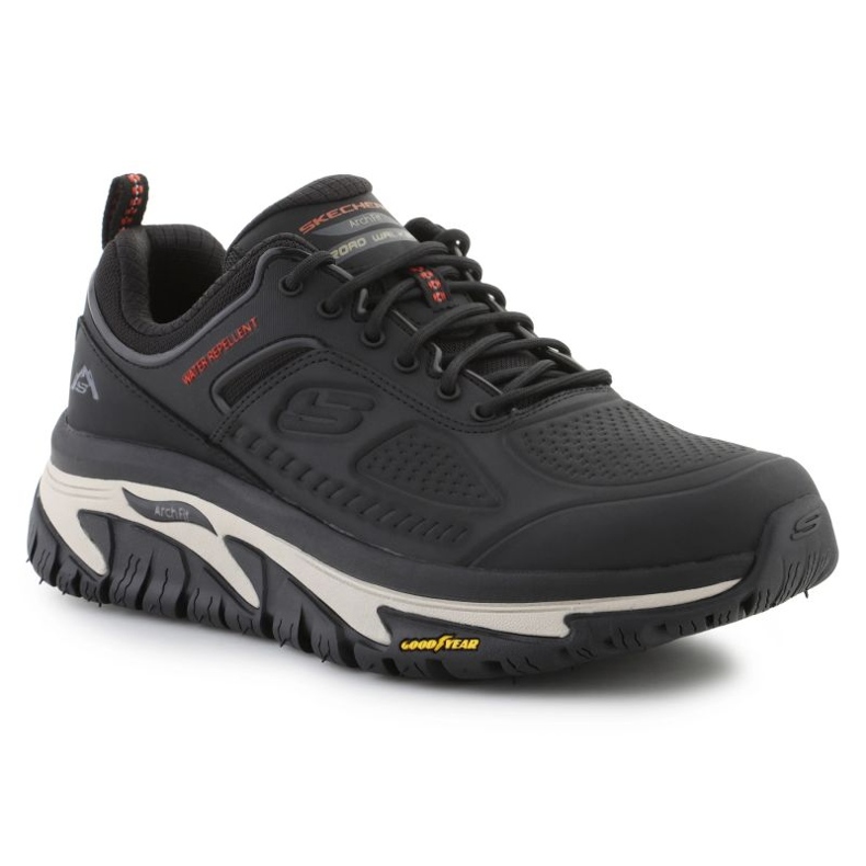 Chaussures Skechers Arch Fit Road Walker Recon 37333-Blk imperméable noir 1