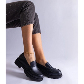 Mocassins en éco-cuir noir 2