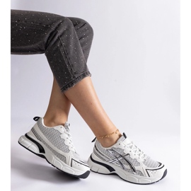 Baskets de sport noires pour femmes blanc 2