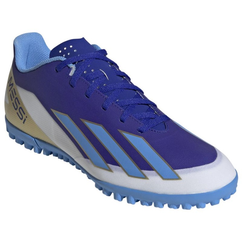 Chaussures Adidas X Crazyfast Club Messi Tf ID0726 bleu 1 Chaussures Adidas X Crazyfast Club Messi Tf ID0726 bleu 1