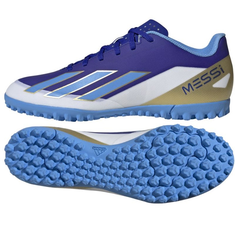 Chaussures Adidas X Crazyfast Club Messi Tf ID0726 bleu 3 Chaussures Adidas X Crazyfast Club Messi Tf ID0726 bleu 3