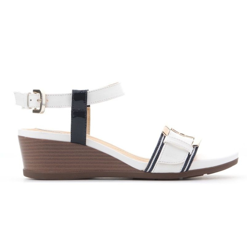 Geox D Marykarmen D chaussures compensées D828QD 05402 C0899 blanche 1