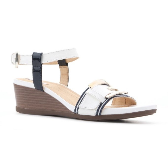 Geox D Marykarmen D chaussures compensées D828QD 05402 C0899 blanche 2