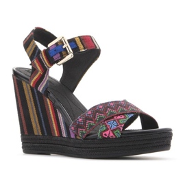 Geox D82P6G 000AW C0042 chaussures compensées multicolore 2